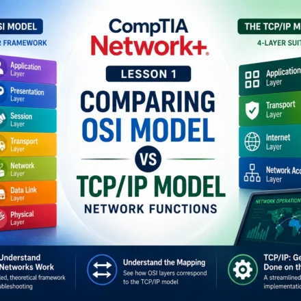 CompTIA Network Lesson 1: Comparing OSI Model Network Functions Topic 1A: Compare and Contrast OSI Model Layers