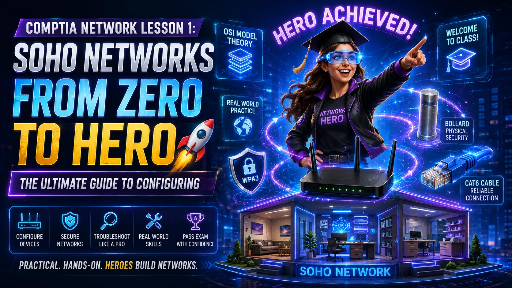 CompTIA Network Lesson 1: SOHO Networks – From Zero to Hero 🚀